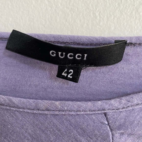Gucci Tom Ford era lilac ruched top - Picture 3 of 9